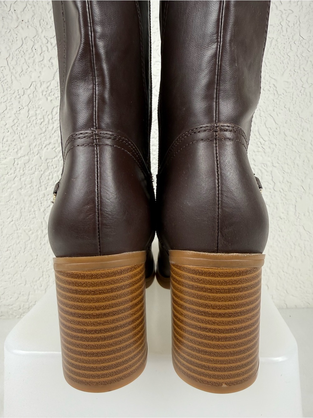 Giani Bernini | Odettee Brown Leather Knee High Riding Boots | Memory Foam 5.5M - Picture 4 of 11